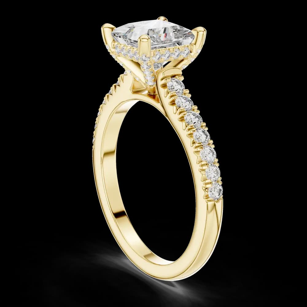 Eternal Sparkle Hidden Halo Lab Grown Diamond Engagement Ring - Image 4 Eternal Sparkle Hidden Halo Lab Grown Diamond Engagement Ring, view 4 of 6