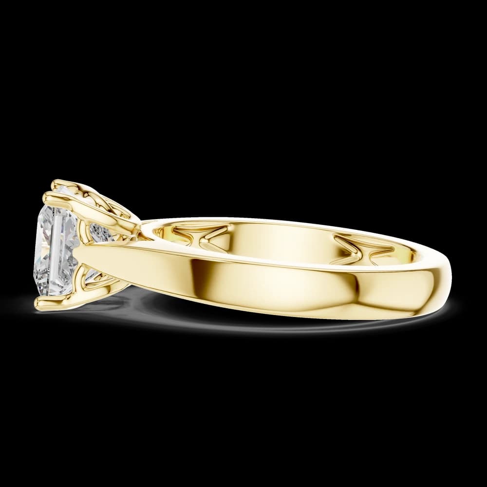 Classic Princess Cut Lab Grown Diamond Ring - Image 5 Classic Princess Cut Lab Grown Diamond Ring, view 5 of 5