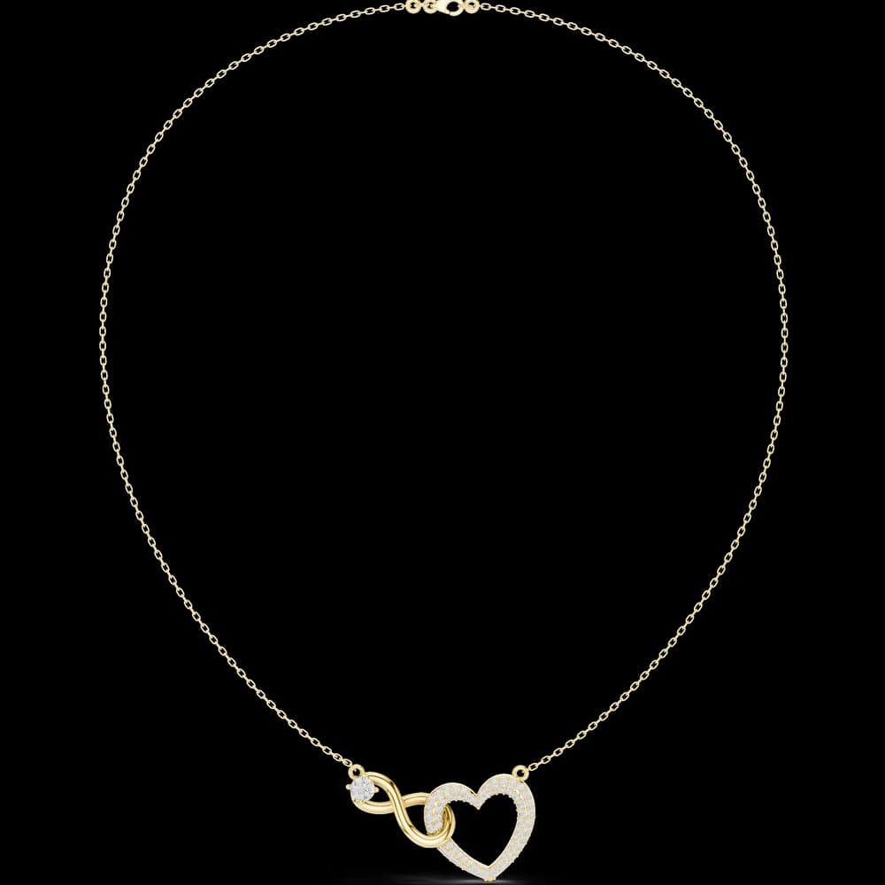 Ethereal Classic-Cut Diamond Lab Grown Necklace - Image 3 Ethereal Classic-Cut Diamond Lab Grown Necklace, view 3 of 6