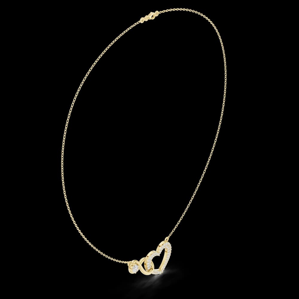 Ethereal Classic-Cut Diamond Lab Grown Necklace - Image 4 Ethereal Classic-Cut Diamond Lab Grown Necklace, view 4 of 6