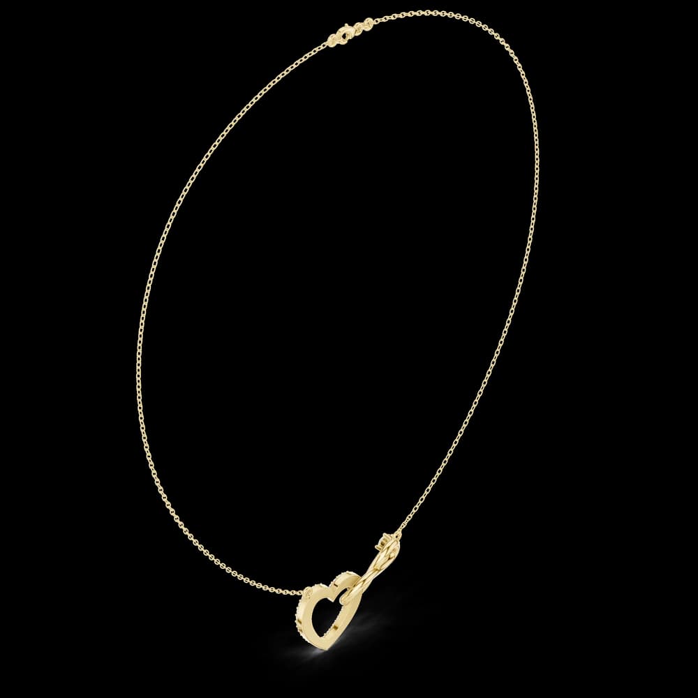 Ethereal Classic-Cut Diamond Lab Grown Necklace - Image 5 Ethereal Classic-Cut Diamond Lab Grown Necklace, view 5 of 6