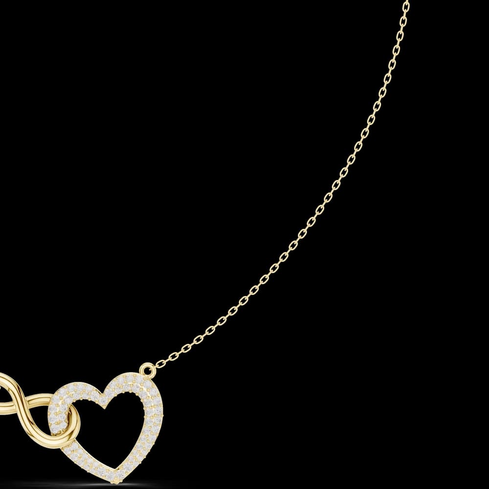 Ethereal Classic-Cut Diamond Lab Grown Necklace - Image 6 Ethereal Classic-Cut Diamond Lab Grown Necklace, view 6 of 6