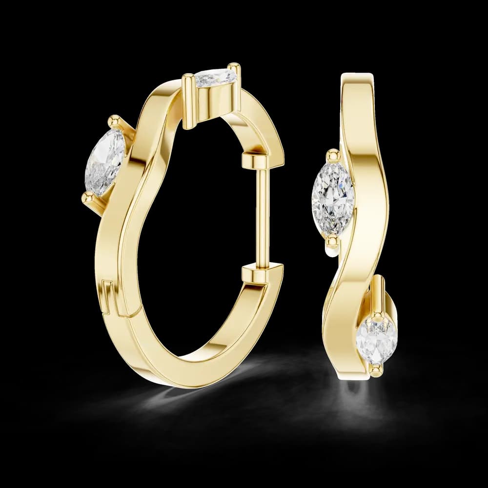 Ethereal Glow Lab Grown Diamond Earrings - Image 2 Ethereal Glow Lab Grown Diamond Earrings, view 2 of 4