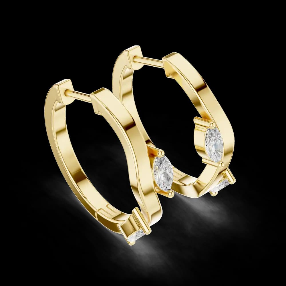 Ethereal Glow Lab Grown Diamond Earrings - Image 3 Ethereal Glow Lab Grown Diamond Earrings, view 3 of 4