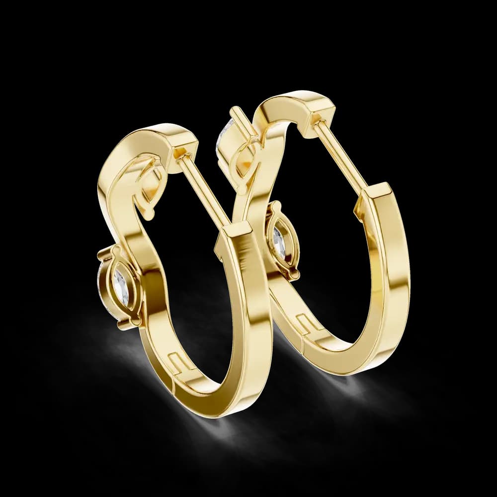 Ethereal Glow Lab Grown Diamond Earrings - Image 4 Ethereal Glow Lab Grown Diamond Earrings, view 4 of 4