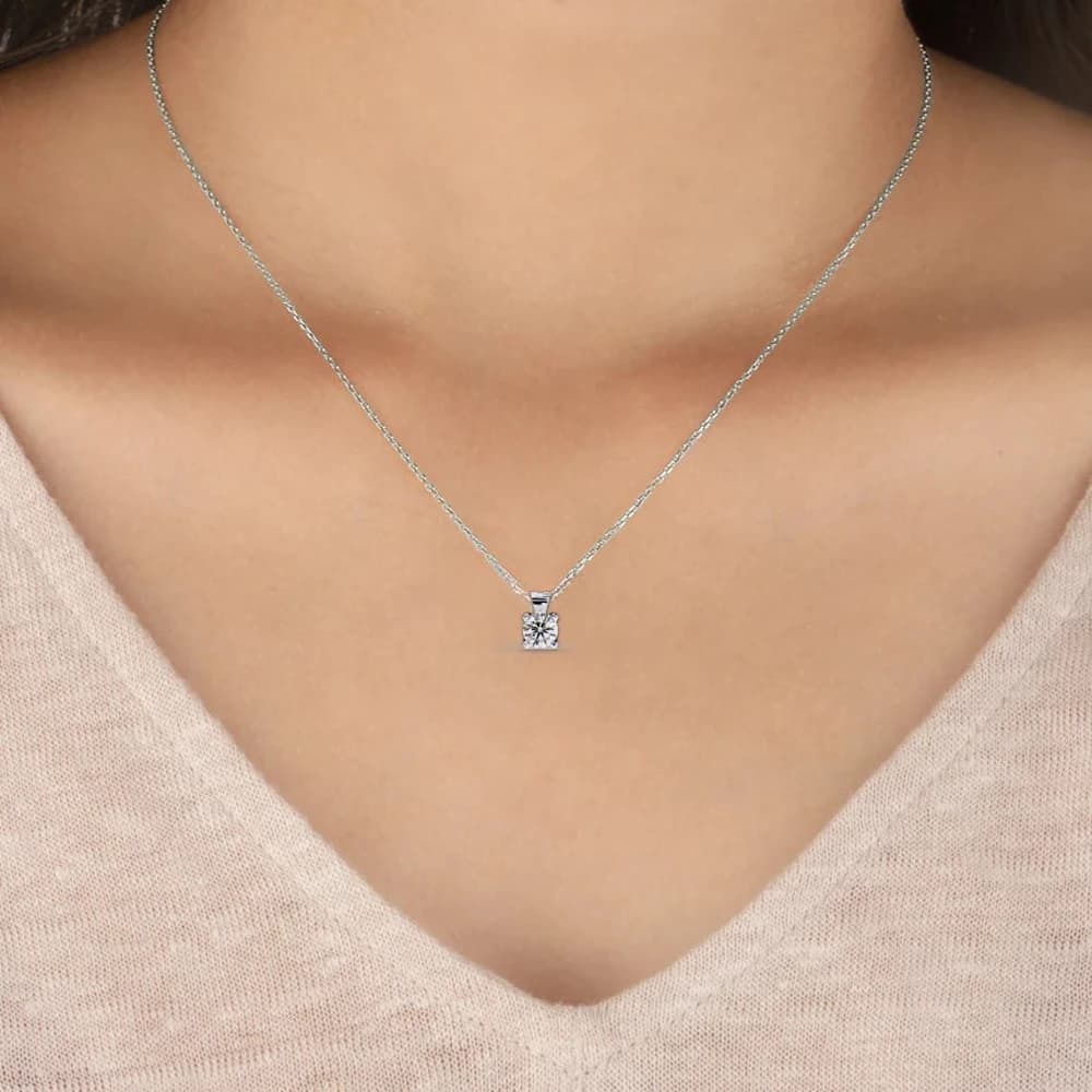 Ethical Lab Grown Diamond Solitaire Pendant - Image 14 Ethical Lab Grown Diamond Solitaire Pendant, view 14 of 16