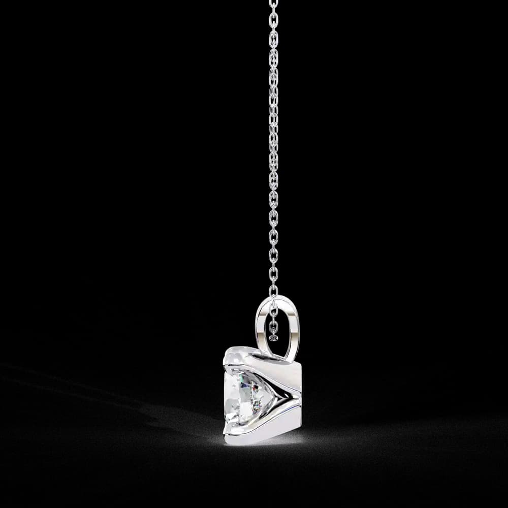 Ethical Lab Grown Diamond Solitaire Pendant - Image 15 Ethical Lab Grown Diamond Solitaire Pendant, view 15 of 16