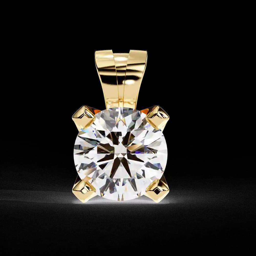 Ethical Lab Grown Diamond Solitaire Pendant - Image 4 Ethical Lab Grown Diamond Solitaire Pendant, view 4 of 16