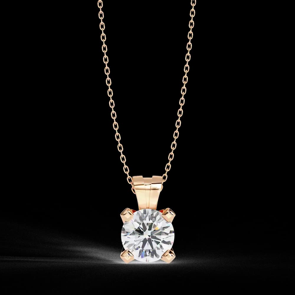 Ethical Lab Grown Diamond Solitaire Pendant - Image 5 Ethical Lab Grown Diamond Solitaire Pendant, view 5 of 16