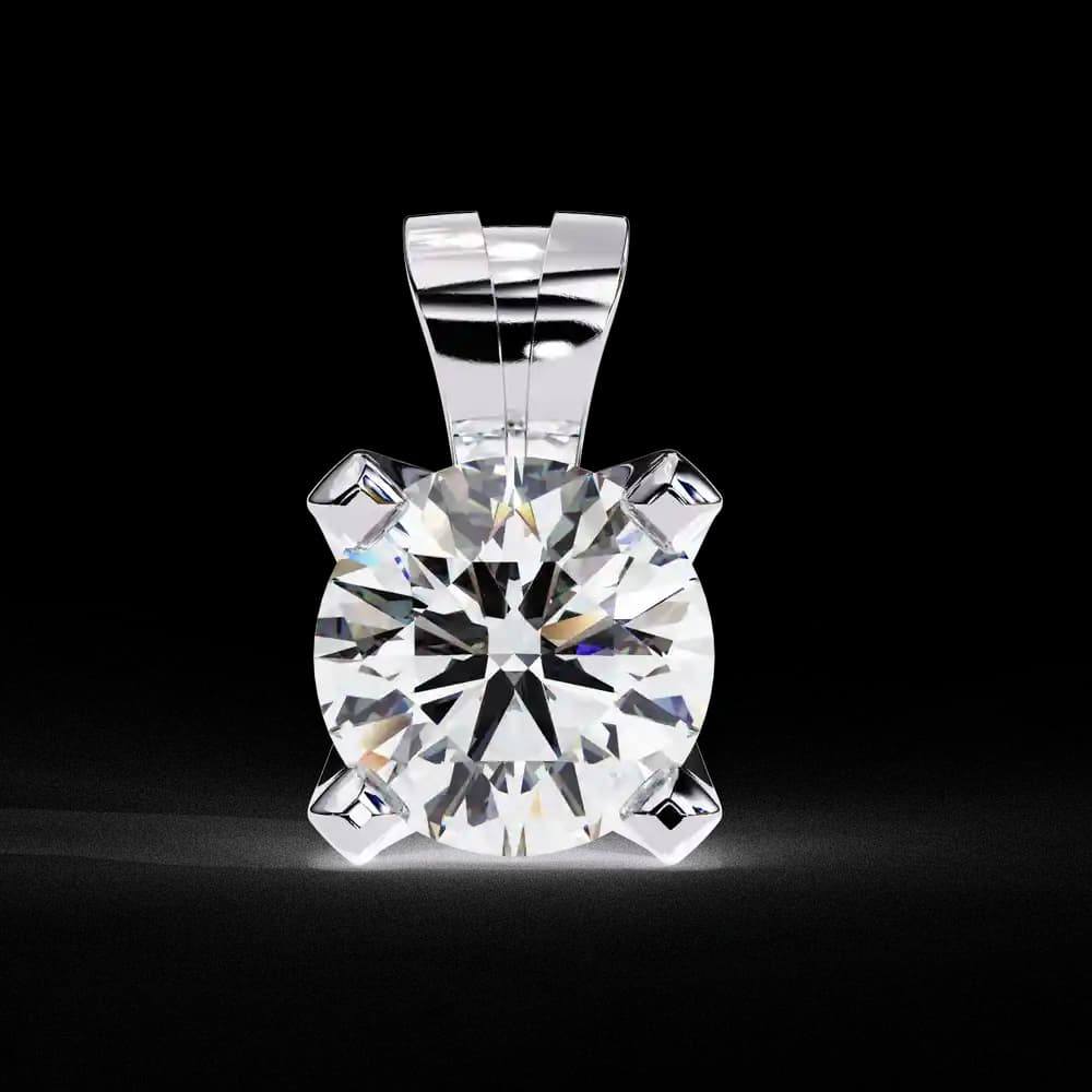 Ethical Lab Grown Diamond Solitaire Pendant - Image 6 Ethical Lab Grown Diamond Solitaire Pendant, view 6 of 16