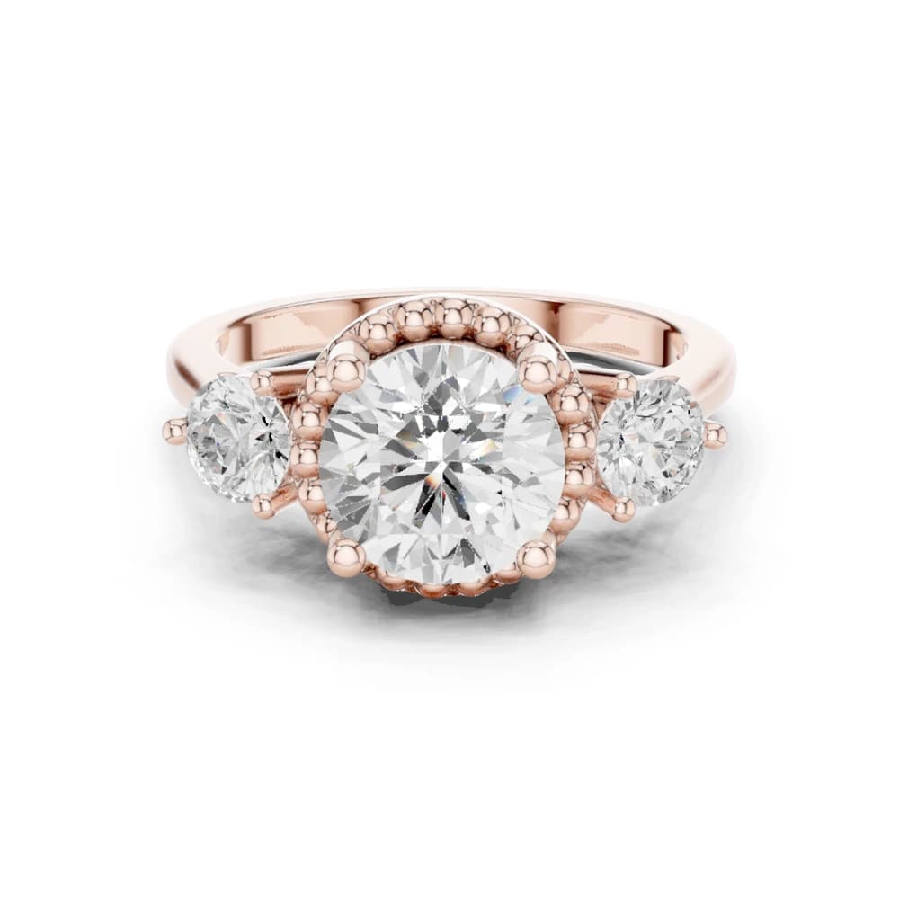 Evening Primrose Lab Grown Diamond Floating Ring - Image 1 Evening Primrose Lab Grown Diamond Floating Ring, view 1 of 9