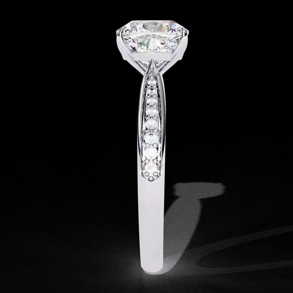 Cushion Cut Lab Grown Diamond Ring - Image 11 Cushion Cut Lab Grown Diamond Ring, view 11 of 14