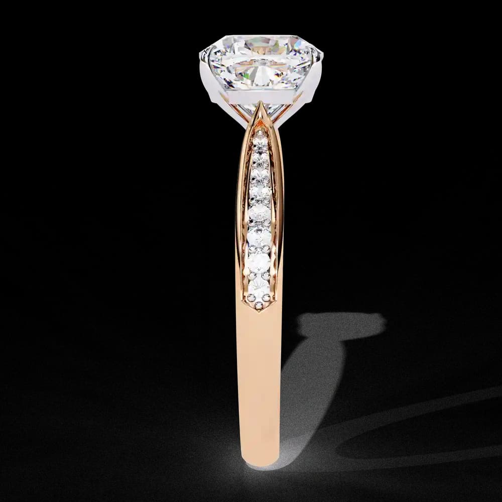 Cushion Cut Lab Grown Diamond Ring - Image 12 Cushion Cut Lab Grown Diamond Ring, view 12 of 14