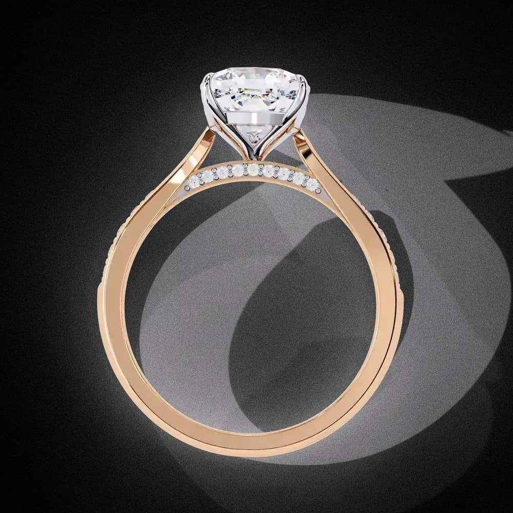 Cushion Cut Lab Grown Diamond Ring - Image 13 Cushion Cut Lab Grown Diamond Ring, view 13 of 14