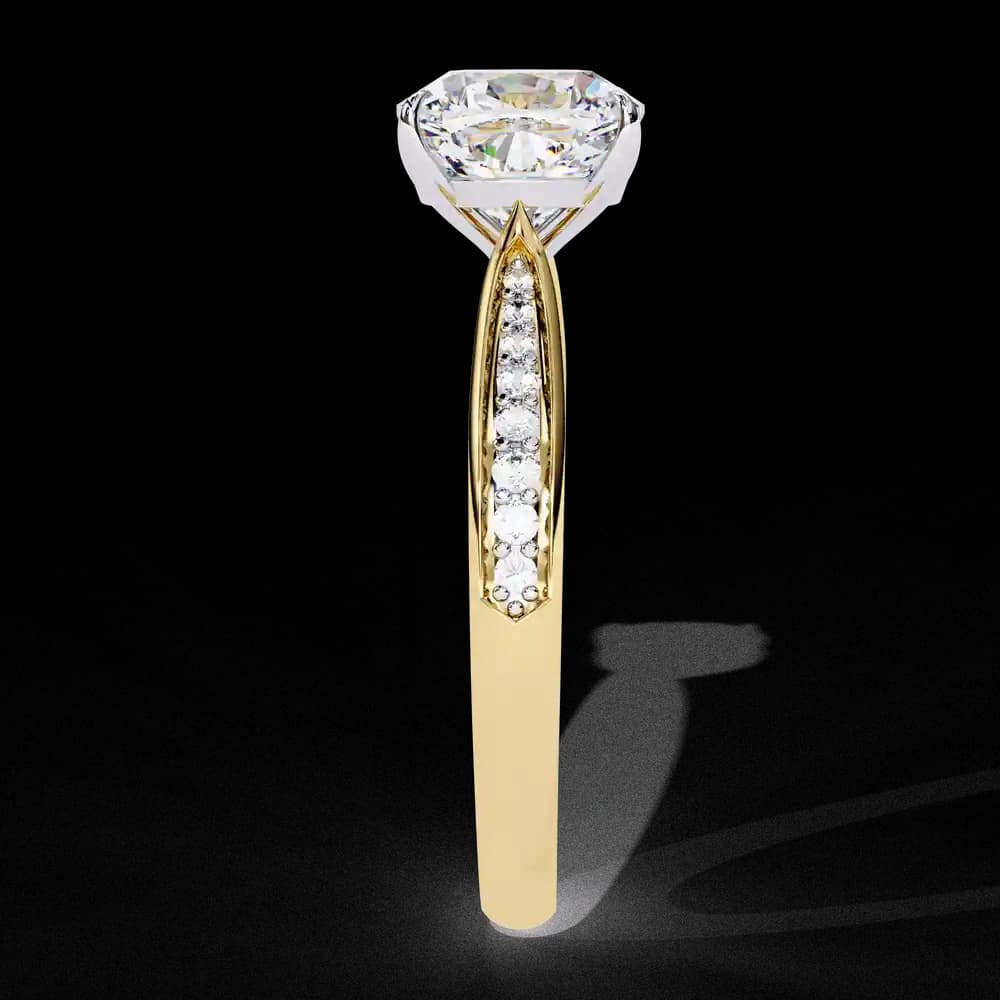 Cushion Cut Lab Grown Diamond Ring - Image 5 Cushion Cut Lab Grown Diamond Ring, view 5 of 14