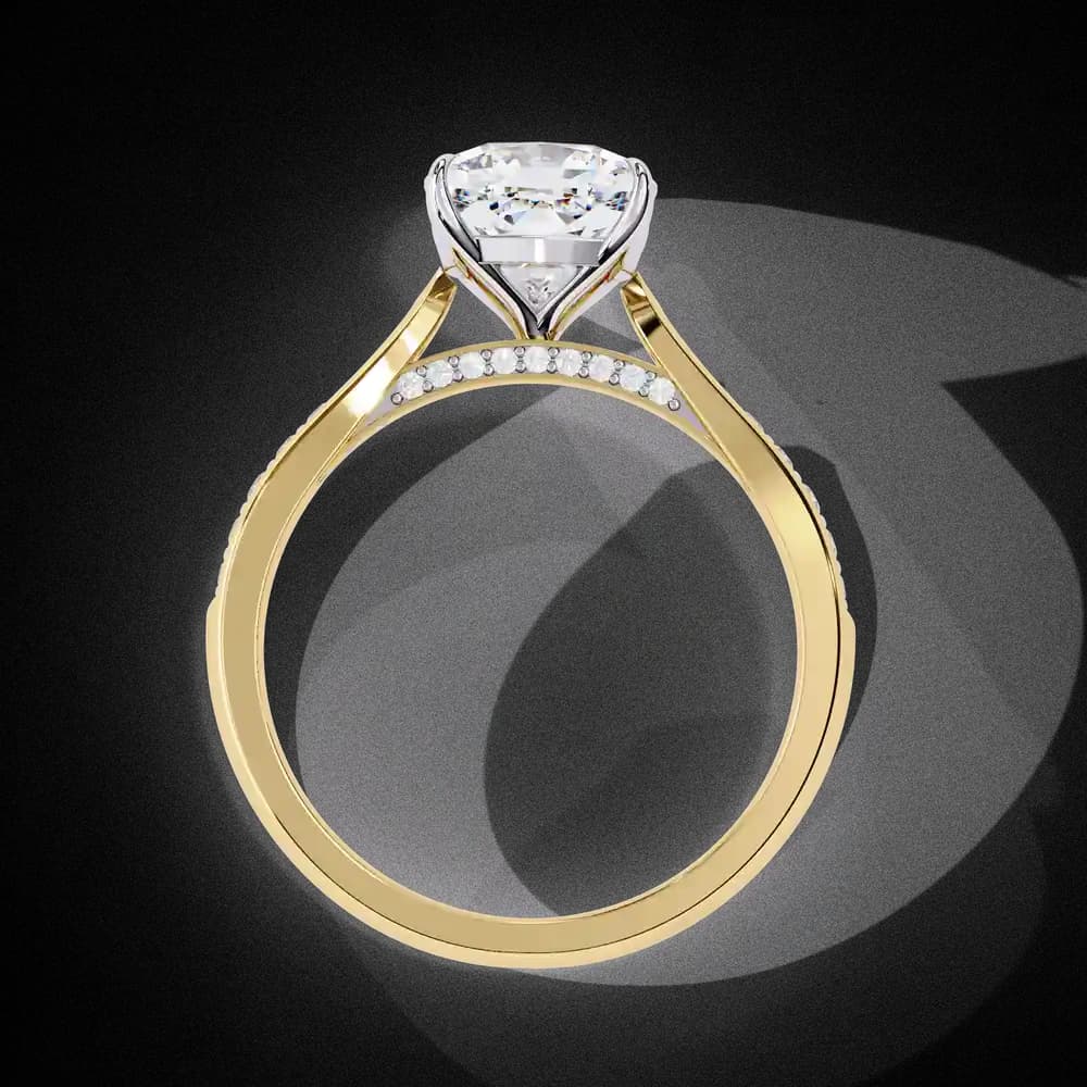 Cushion Cut Lab Grown Diamond Ring - Image 6 Cushion Cut Lab Grown Diamond Ring, view 6 of 14