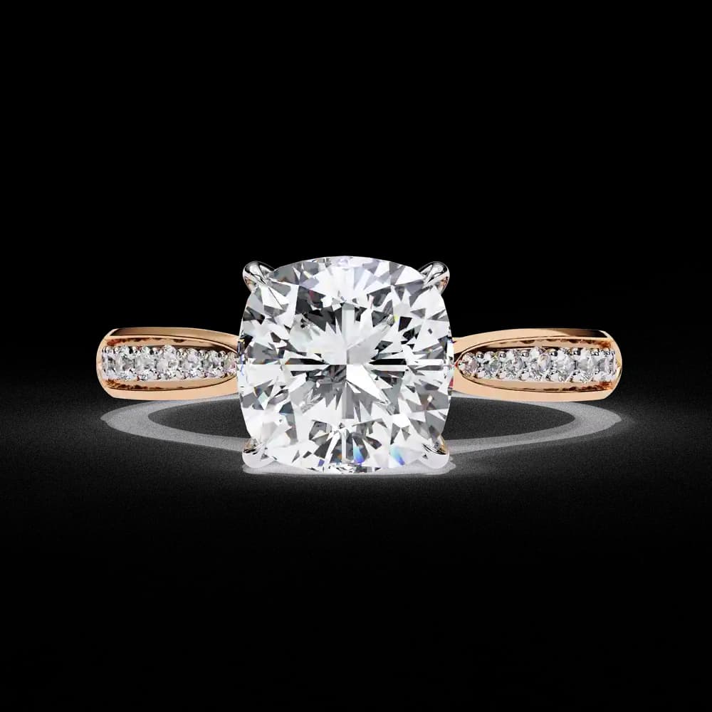 Cushion Cut Lab Grown Diamond Ring - Image 9 Cushion Cut Lab Grown Diamond Ring, view 9 of 14