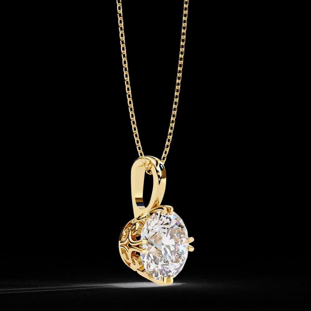 Everyday Lab Grown Diamond Solitaire Pendant - Image 15 Everyday Lab Grown Diamond Solitaire Pendant, view 15 of 16