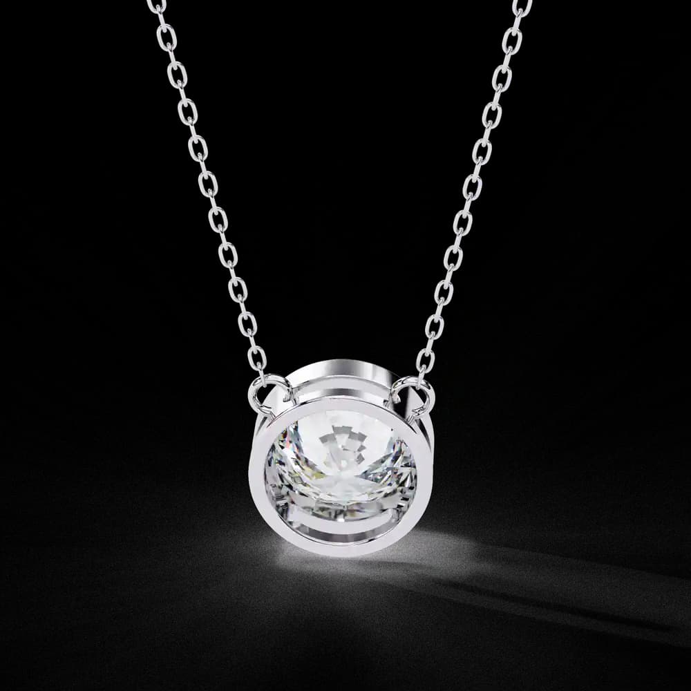 Everyday Luxury Lab Grown Diamond Pendant - Image 11 Everyday Luxury Lab Grown Diamond Pendant, view 11 of 16