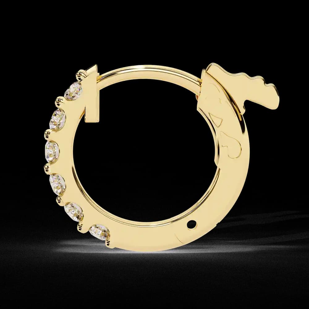 Everyday Radiance Lab Grown Diamond Hoop Earrings - Image 2 Everyday Radiance Lab Grown Diamond Hoop Earrings, view 2 of 15
