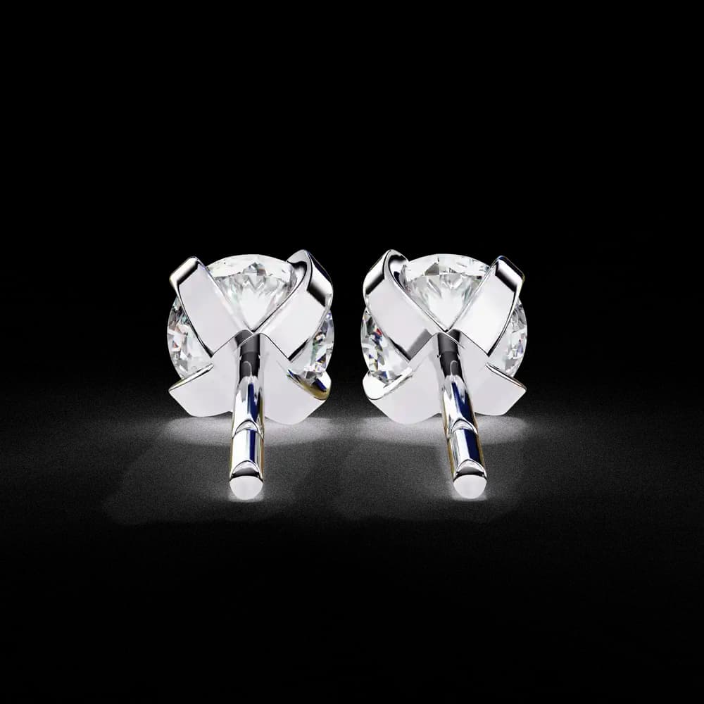 Everyday Sparkle Lab Grown Diamond Stud Earrings - Image 8 Everyday Sparkle Lab Grown Diamond Stud Earrings, view 8 of 16