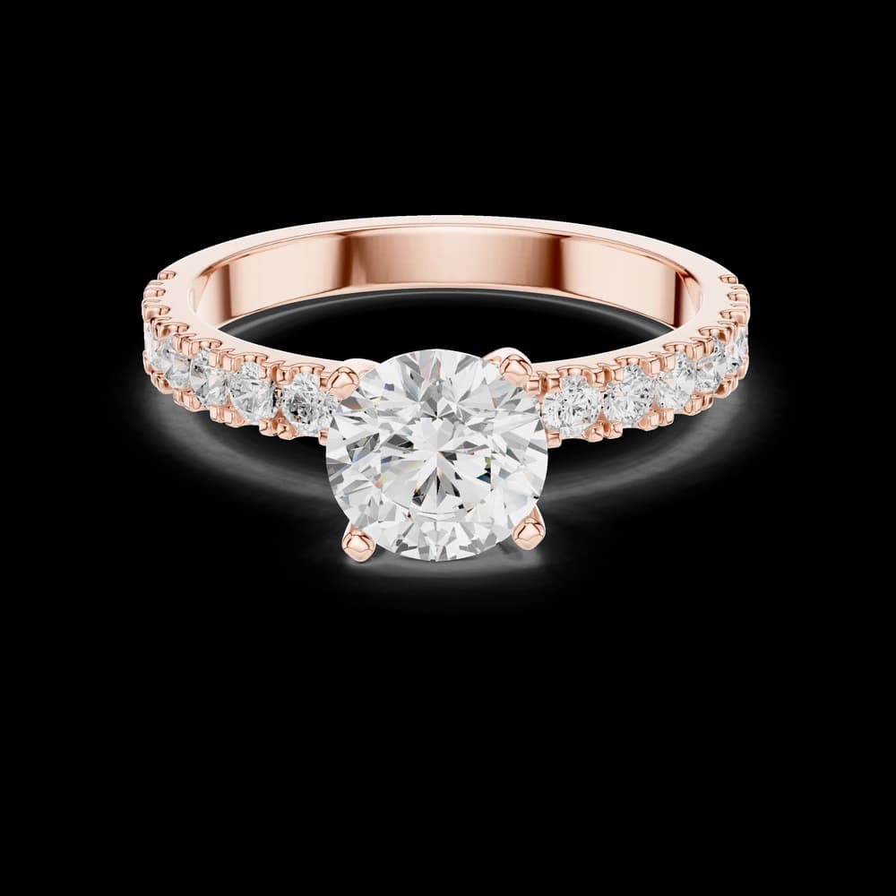 Exquisite Round Diamond Lab Grown Diamond Ring - Image 1 Exquisite Round Diamond Lab Grown Diamond Ring, view 1 of 6