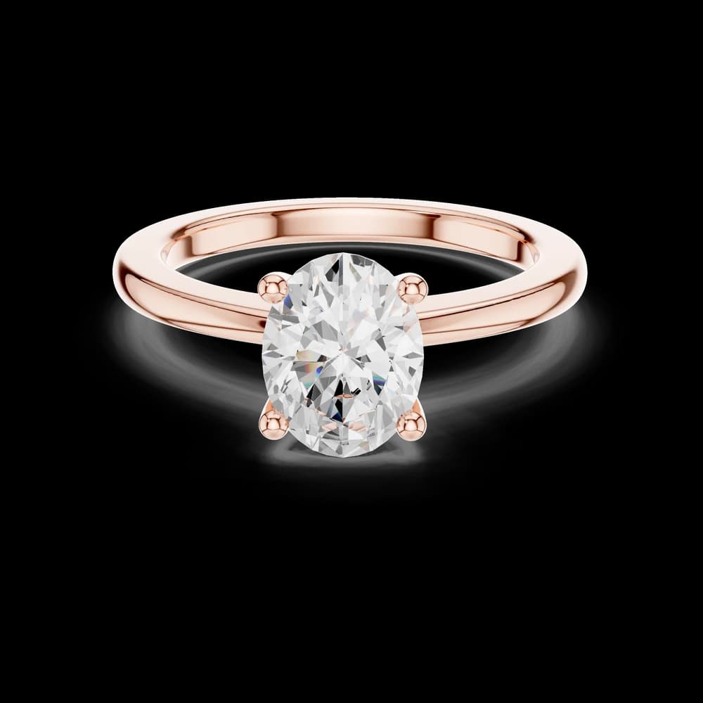 Exquisite 1.5ct Oval Diamond Lab Grown Diamond Ring - Image 1 Exquisite 1.5ct Oval Diamond Lab Grown Diamond Ring, view 1 of 4
