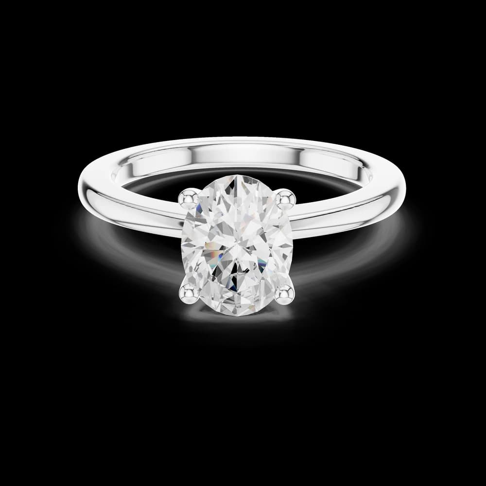 Exquisite 1.5ct Oval Diamond Lab Grown Diamond Ring - Image 2 Exquisite 1.5ct Oval Diamond Lab Grown Diamond Ring, view 2 of 4