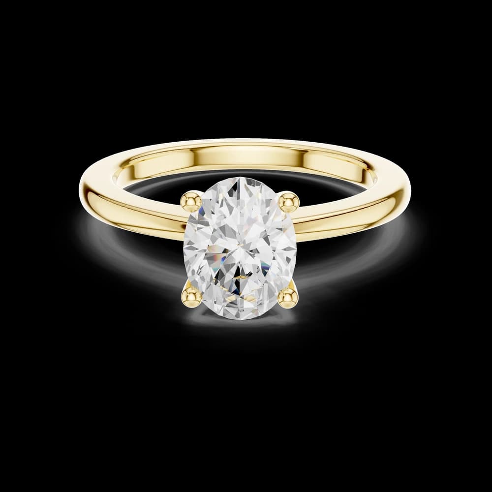 Exquisite 1.5ct Oval Diamond Lab Grown Diamond Ring - Image 4 Exquisite 1.5ct Oval Diamond Lab Grown Diamond Ring, view 4 of 4