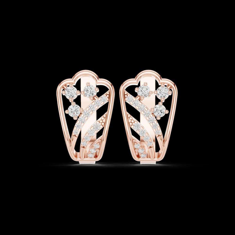 Fable Twist Lab Grown Diamond Earrings Dangles - Image 1 Fable Twist Lab Grown Diamond Earrings Dangles, view 1 of 6