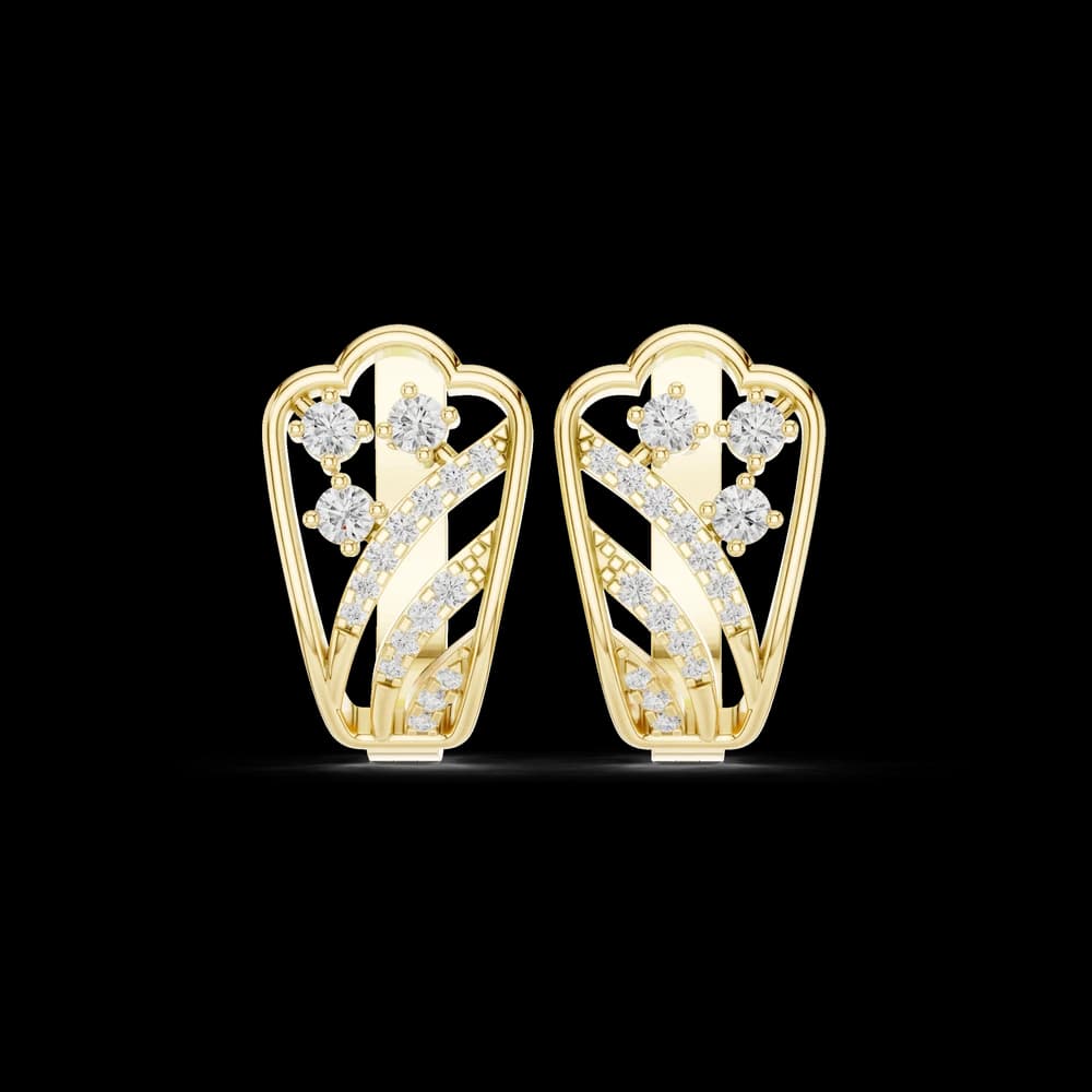 Fable Twist Lab Grown Diamond Earrings Dangles - Image 3 Fable Twist Lab Grown Diamond Earrings Dangles, view 3 of 6