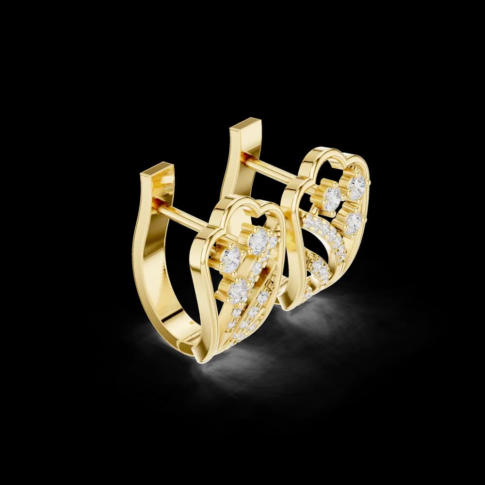 Fable Twist Lab Grown Diamond Earrings Dangles - Image 4 Fable Twist Lab Grown Diamond Earrings Dangles, view 4 of 6