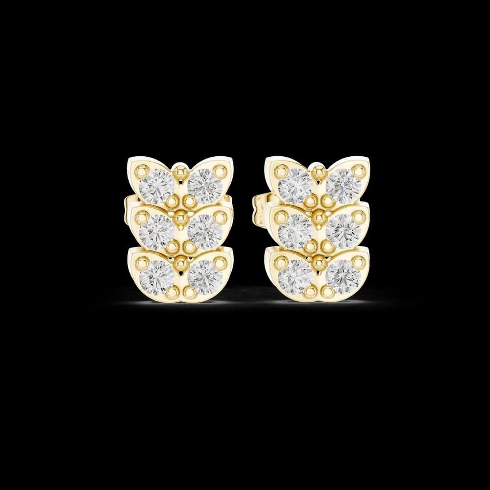 Fairy Tale lab grown diamond earring design - Image 3 Fairy Tale lab grown diamond earring design, view 3 of 6