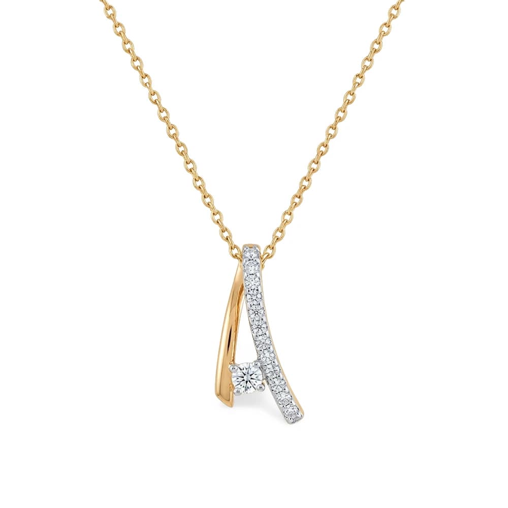 Fancy Chevron Shape Lab Grown Diamond Pendant - Image 1 Fancy Chevron Shape Lab Grown Diamond Pendant, view 1 of 5