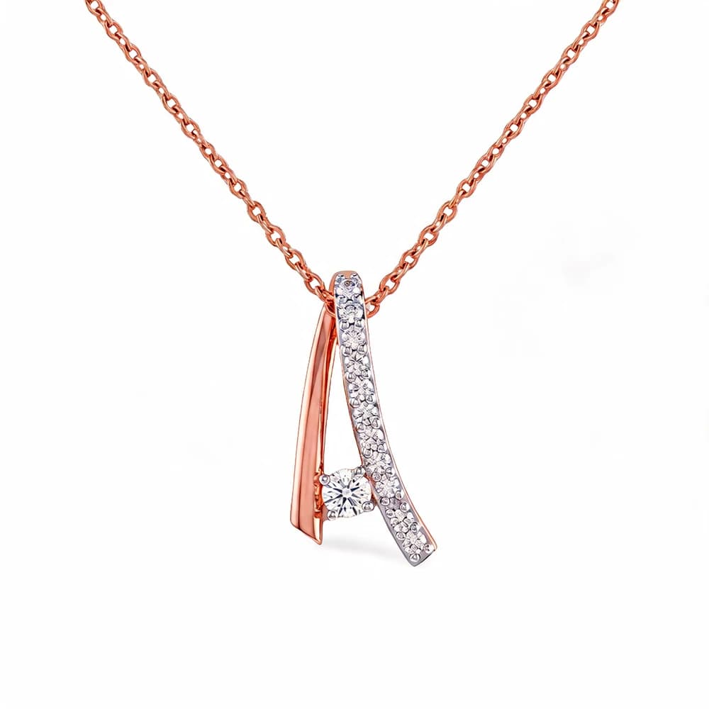 Fancy Chevron Shape Lab Grown Diamond Pendant - Image 2 Fancy Chevron Shape Lab Grown Diamond Pendant, view 2 of 5