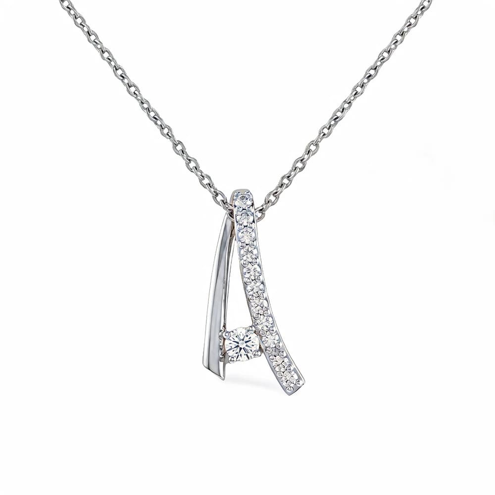 Fancy Chevron Shape Lab Grown Diamond Pendant - Image 4 Fancy Chevron Shape Lab Grown Diamond Pendant, view 4 of 5