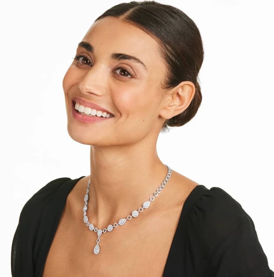 Fancy Composite Statement Drop Necklace - Image 2 Fancy Composite Statement Drop Necklace, view 2 of 4