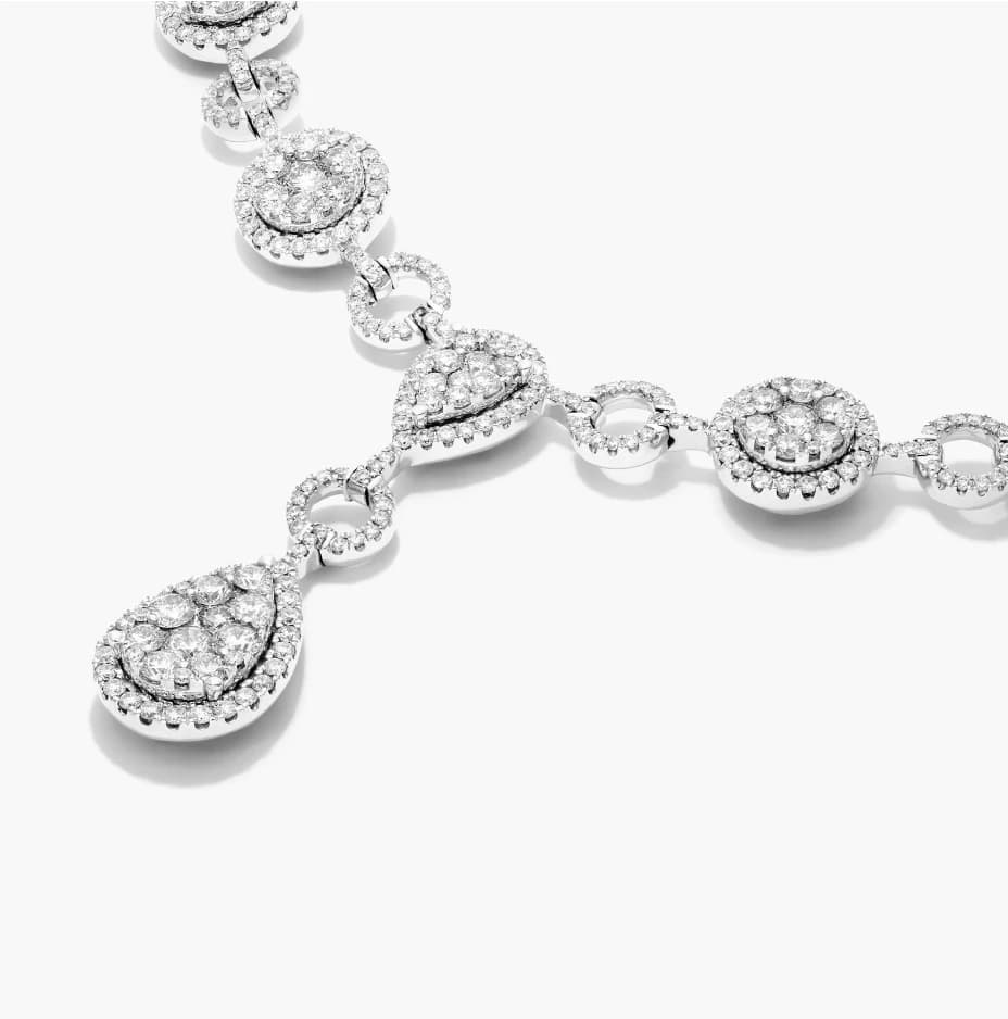 Fancy Composite Statement Drop Necklace - Image 3 Fancy Composite Statement Drop Necklace, view 3 of 4