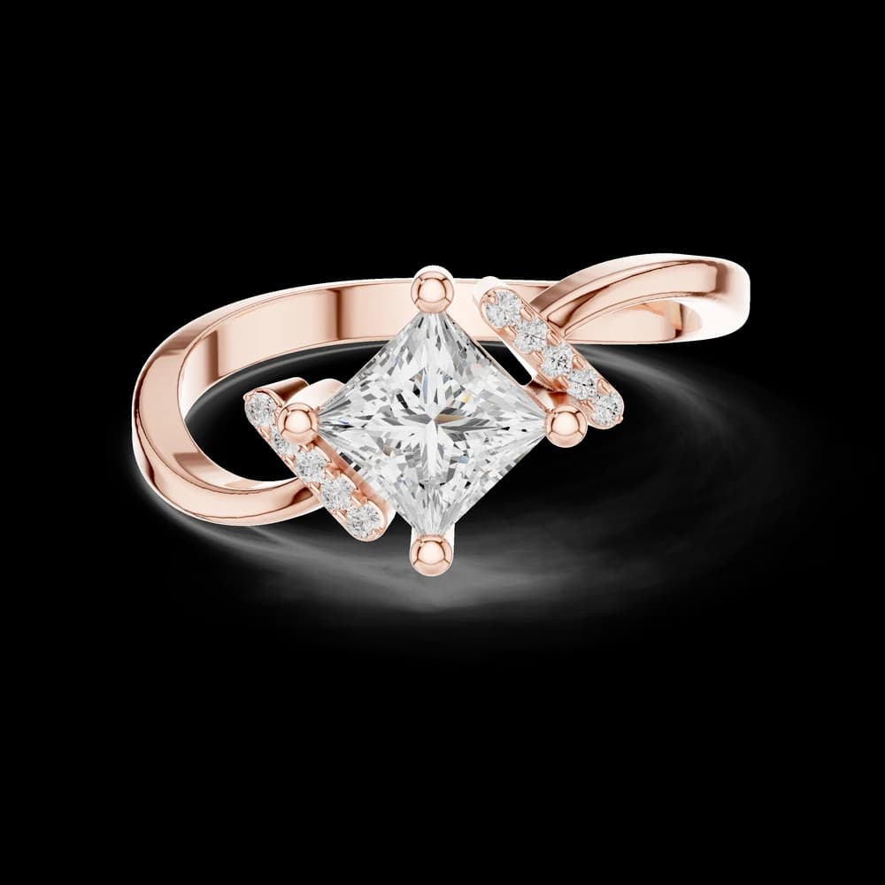 Feather Fancy Lab Grown Diamond Ring - Image 1 Feather Fancy Lab Grown Diamond Ring, view 1 of 6
