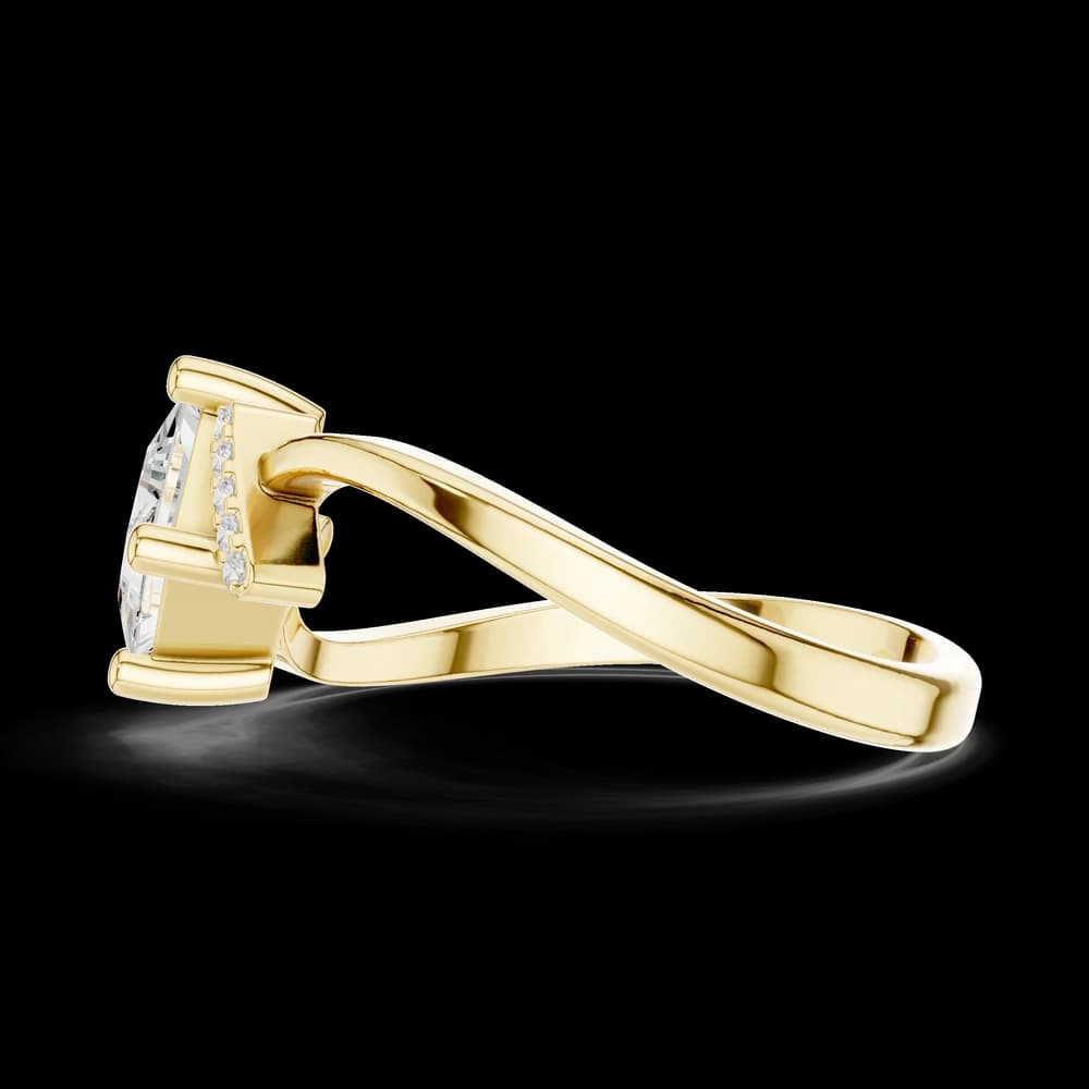 Feather Fancy Lab Grown Diamond Ring - Image 6 Feather Fancy Lab Grown Diamond Ring, view 6 of 6