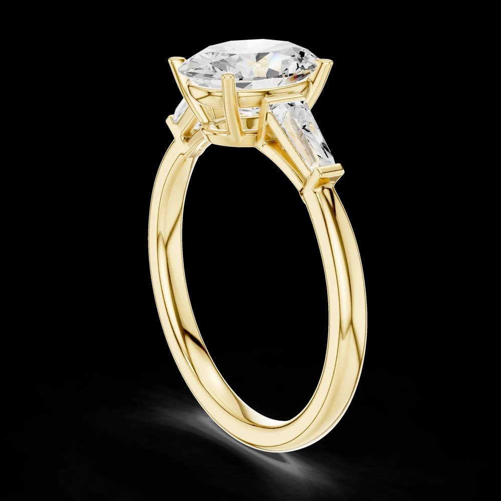 Fern Frond Lab Grown Diamond Nebula Cluster Ring - Image 7 Fern Frond Lab Grown Diamond Nebula Cluster Ring, view 7 of 9