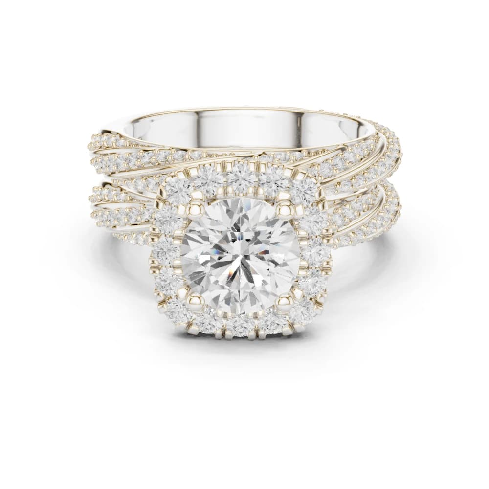 Fern Leaf Lab Grown Diamond Emerald Cut Solitaire - Image 2 Fern Leaf Lab Grown Diamond Emerald Cut Solitaire, view 2 of 9
