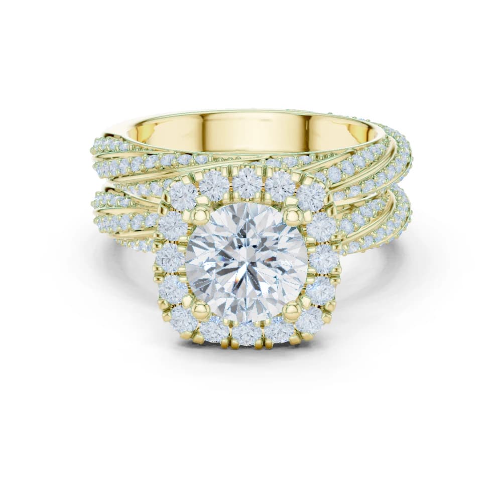 Fern Leaf Lab Grown Diamond Emerald Cut Solitaire - Image 3 Fern Leaf Lab Grown Diamond Emerald Cut Solitaire, view 3 of 9