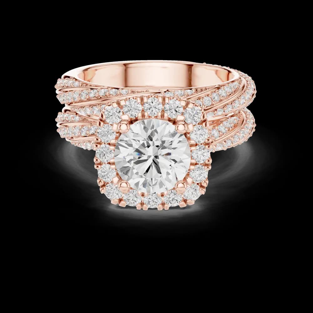 Fern Leaf Lab Grown Diamond Emerald Cut Solitaire - Image 4 Fern Leaf Lab Grown Diamond Emerald Cut Solitaire, view 4 of 9