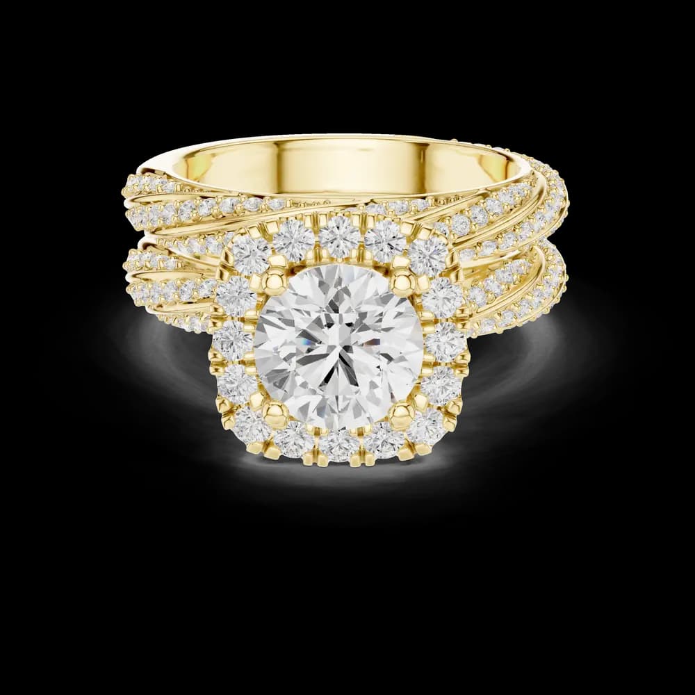 Fern Leaf Lab Grown Diamond Emerald Cut Solitaire - Image 6 Fern Leaf Lab Grown Diamond Emerald Cut Solitaire, view 6 of 9
