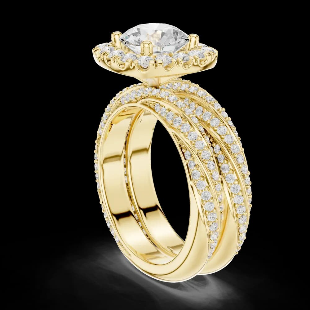 Fern Leaf Lab Grown Diamond Emerald Cut Solitaire - Image 7 Fern Leaf Lab Grown Diamond Emerald Cut Solitaire, view 7 of 9
