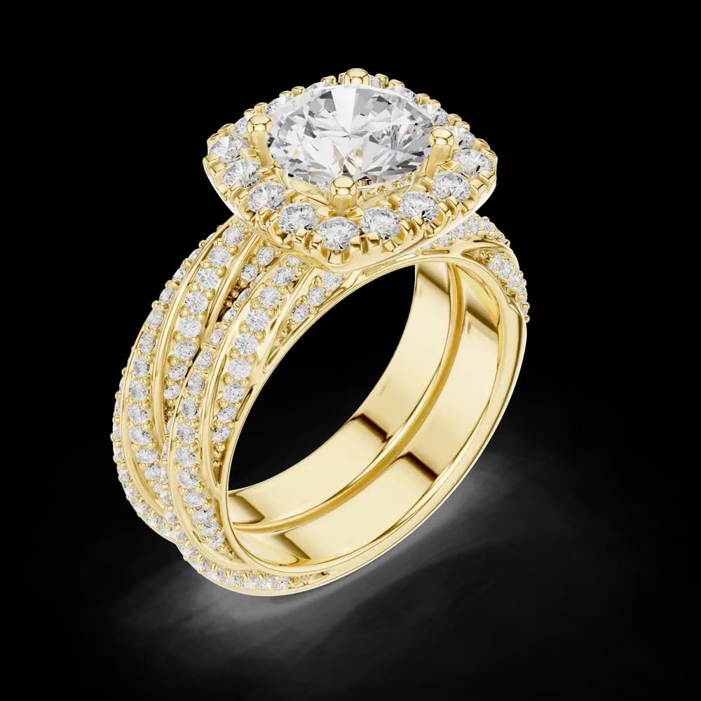 Fern Leaf Lab Grown Diamond Emerald Cut Solitaire - Image 8 Fern Leaf Lab Grown Diamond Emerald Cut Solitaire, view 8 of 9