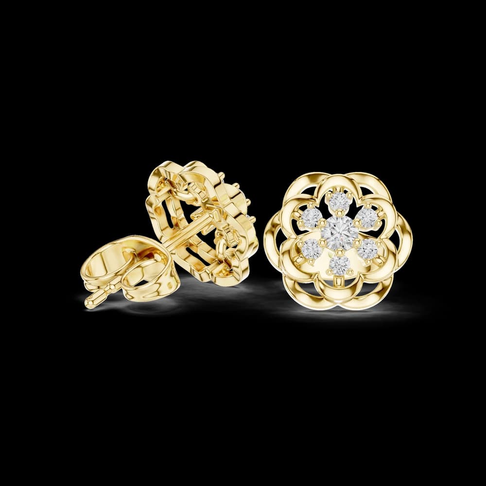 Fierce Look lab grown diamond earring design - Image 4 Fierce Look lab grown diamond earring design, view 4 of 6