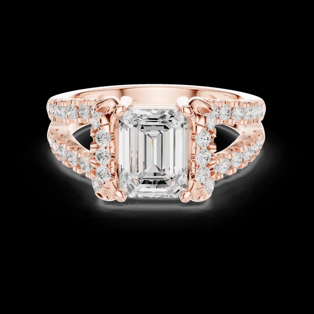 Filigree Lace Lab Grown Diamond Ring - Image 1 Filigree Lace Lab Grown Diamond Ring, view 1 of 6