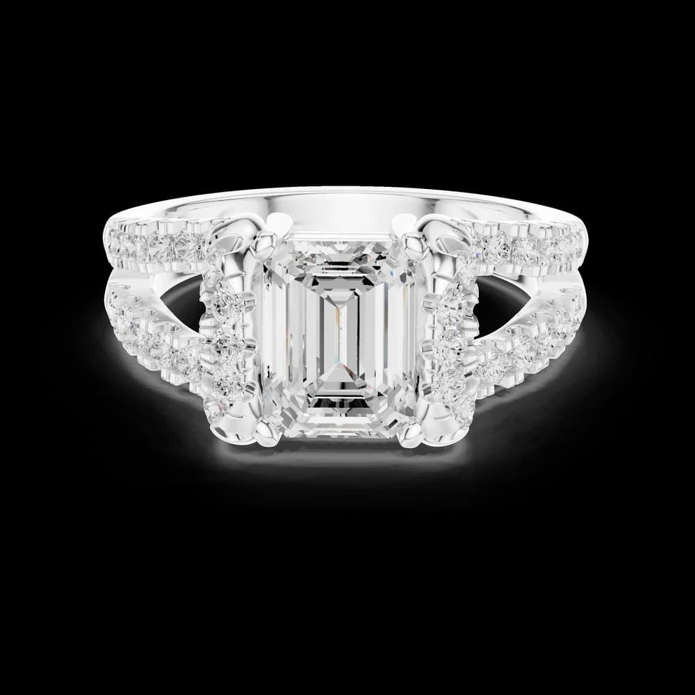 Filigree Lace Lab Grown Diamond Ring - Image 2 Filigree Lace Lab Grown Diamond Ring, view 2 of 6